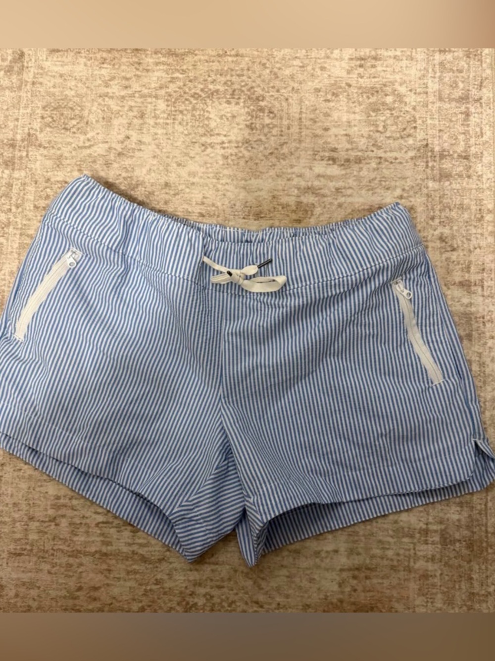 Magellan Blue Striped Women’s Drawstring Shorts